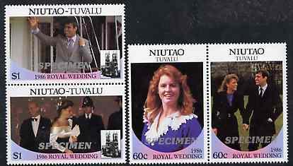 Tuvalu - Niutao 1986 Royal Wedding (Andrew & Fergie) ...