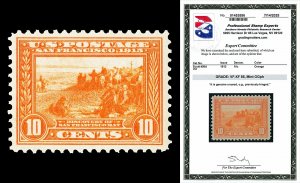 Scott 400A 1913 10c Panama-Pacific Perf 12 Mint Graded VF-XF 85 LH with PSE CERT