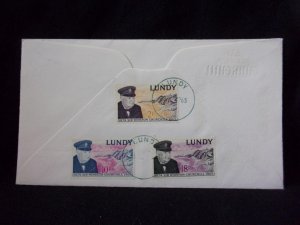 LUNDY: LUNDY STAMPS USED ON 1965 COVER