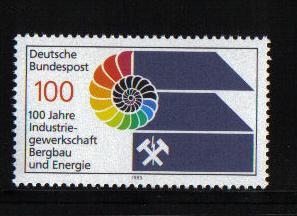 Germany  #1588  1989  MNH  Mining and Power Unions complete