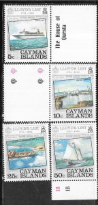 Cayman Islands #522-525 LLoyds List set  (MNH) CV$5.80