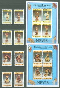 Nevis #839-46a Mint (NH) Single (Complete Set)