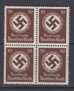 DR DIENST 137 ** 4er.Block Postfrisch Luxus