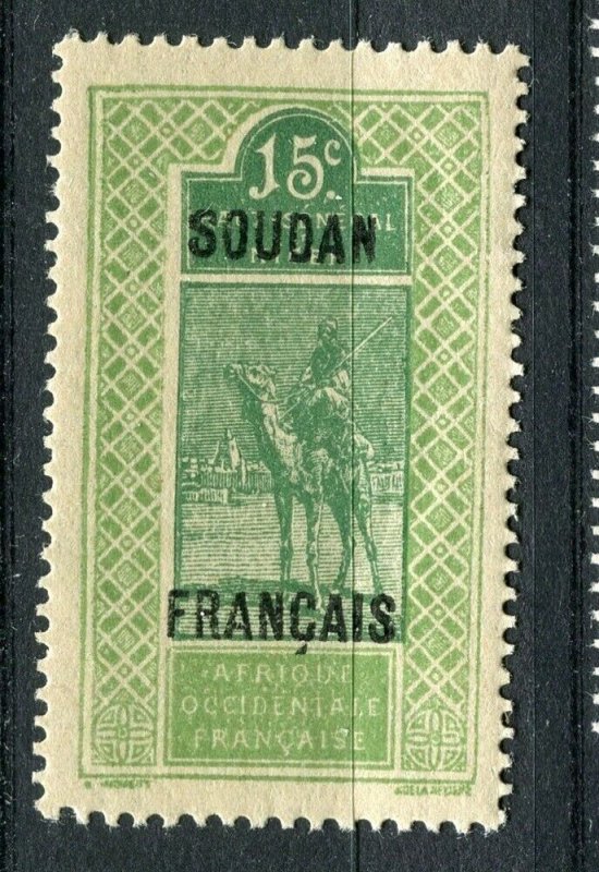 FRENCH COLONIES: SOUDAN 1921 Pictorial Optd. issue Mint hinged 5c. value