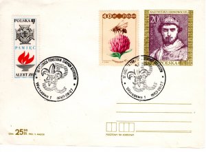 Poland 1989 Scout cancel and Sc 1663 on cover