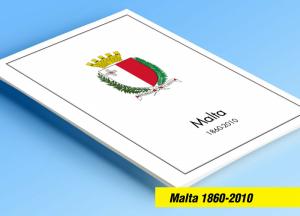 COLOR PRINTED MALTA 1860-2010 STAMP ALBUM PAGES (199 illustrated pages)