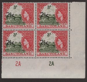 Mint Never Hinged SC64 SG61ab 2 1/2c on 3d T1 Block of 4 Bottom Right with Pl...