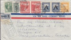 1952, Barranquilla, Columbia to Czechoslovakia, Airmail (28905)