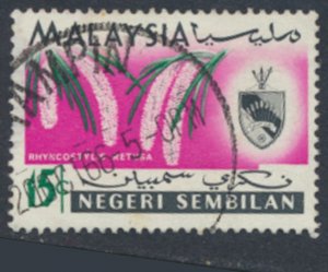 Negri Sembilan  SC# 81 Used  Orchids Flowers see details & scans