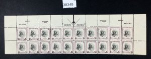 MOMEN: US STAMPS   #832 MINT OG NH PLATE BLOCK OF 20 $160+ LOT #38348