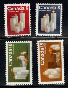 CANADA Scott 606-609 MH* Candle stamp set