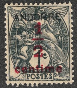 Andorra, Scott # P1 Mint Hinged, Cat = $ 1.25.  Lot 230859