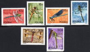 Poland 2841-46 - Mint-NH - Dragonflies (1988) (cv $2.75)