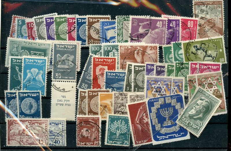 ISRAEL LOT OF EARLY SINGLES USED