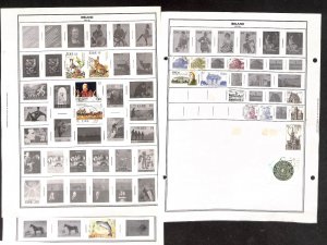 Ireland Stamp Collection on 15 Harris Pages, 1922-1988 (BJ)