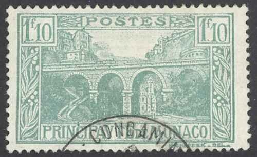 Monaco Sc# 88 Used 1927 1.10fr Bridge of Suicides