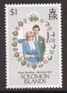 Solomon Islands  #452  MNH  1981  Royal wedding   $1