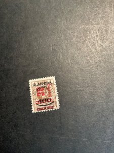 Stamp Memel Scott #N89 used