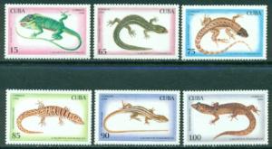 Cuba #3617-3622  Mint  VF NH  Scott $10.40  Lizards