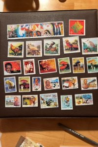 Cuba lot of 106 stamps and 6 souvenir sheets used / cto