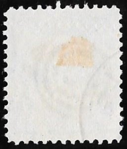 264 1 cent Superb Cancel Franklin, Deep Blue Stamp used F