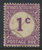 Straits Settlements George V Postage Due  SG D1 Used  