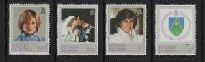 Pitcairn Islands  #213-216  MNH  1982  Diana