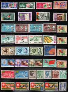 Togo ~ Lot of 100 Different Stamps ~ Mixed Conditions