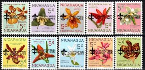 Nicaragua #843-52  MNH CV $6.00 (X5947)