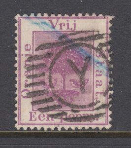 Orange Free State SG 68 used. 1894 1p purple, Letter Y in grid cancel, sound