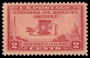 US Sc 649 VF/MNH - 1928 2¢ - Intn'l Civil Aeronautics Conf.