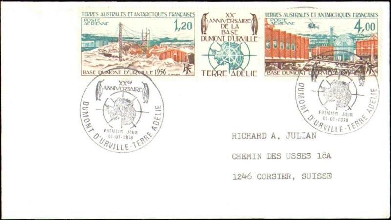 1976 FRENCH SOUTHERN & ANTARCTIC FIRST DAY