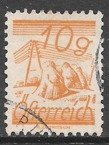 Austria 311: 10g Fields crossed by Telegraph wires, used, VF