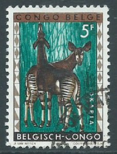 Belgian Congo, Sc #314, 5fr Used