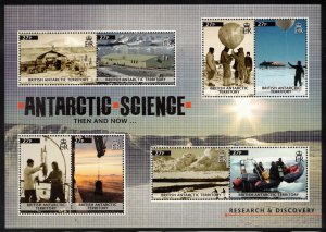 BRITISH ANTARCTIC 2011 Antarctic Science S/S; Scott 430-32, SG 567-69; MNH