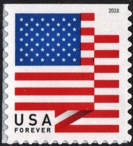 SC#5262 (50¢) U.S. Flag Booklet Single: APU (2018) SA