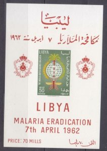 1962 Libya 117/B3b Insects Malaria 17,00 €