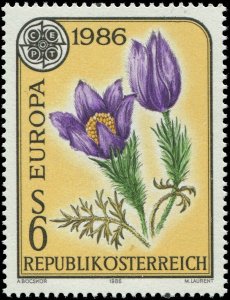 Austria 1986 Sc 1346 Plants flower purple