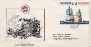Montserrat, First Day Cover, Americana, Ships