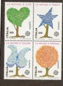 Italy Scott # 1672   Mint never hinged    block