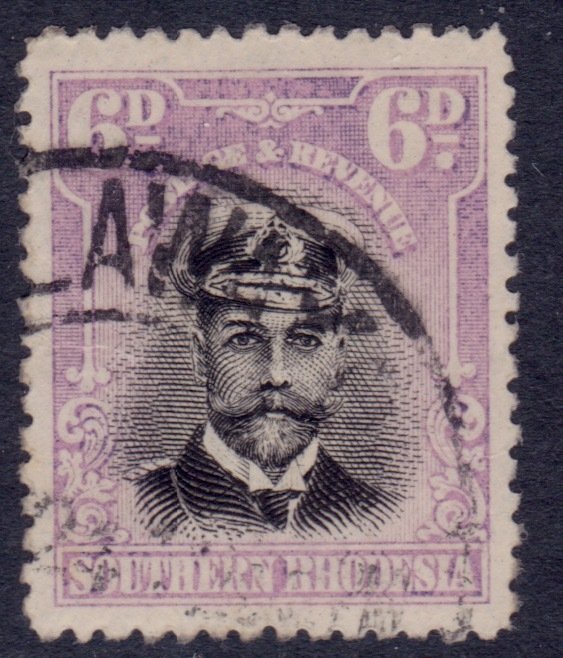 Southern Rhodesia 1924, KGV, 6p, used**