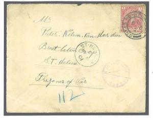 M190a 1901 SOUTH AFRICA COGH Capetown POW/St Helena Broad Bottom Camp