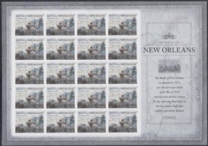 US 4952a Modern Imperf Battle Of New Orleans Sheet