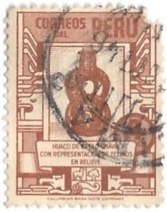 PERU #376, USED FAULT , 1938 - PERU131