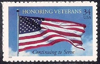 #3508 34 cent Honoring U.S. Veterans, mint OG NH VF