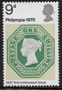 Great Britain - SC# 643 - MNH - SCV$0.25 - Stamp on Stamp