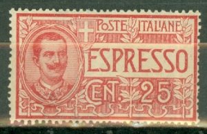 QA: Italy E1 MNH (Bolaffi -- x4 for NH) CV $190