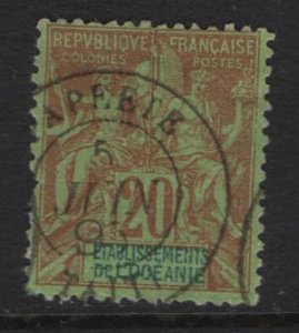 FRENCH POLYNESIA  10  USED