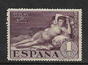 SPAIN, 397, MINT HINGED, LA MAJA DESNUDA