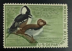 MOMEN: US STAMPS DUCK #35 MINT OG NH LOT #54128